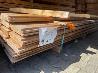 Ca. 62x Douglas Zweeds Rabat, 26x190mm, lengte 400cm